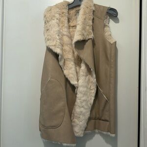 Zara Faux Shearling Vest